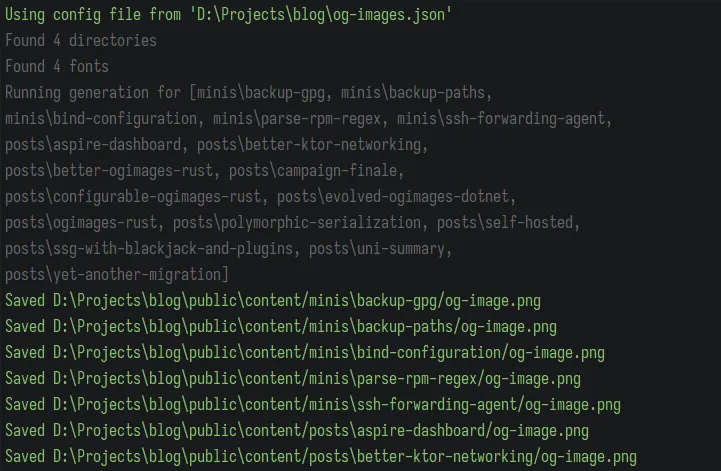 Результат запуска